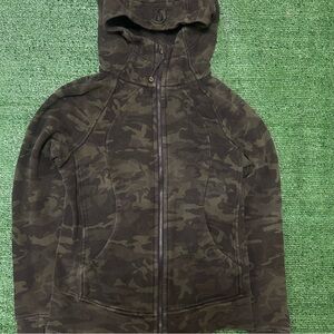 Lululemon Camo zip up hoodie